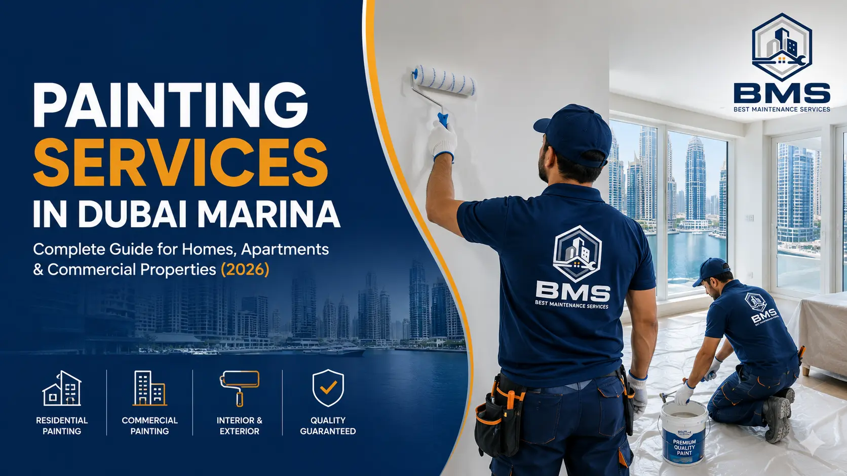 Painting Services in Dubai Marina: Complete Guide for Homes, Apartments & Commercial Properties (2026)